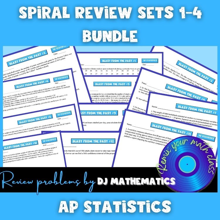 AP Statistics Spiral Review Test Reviews